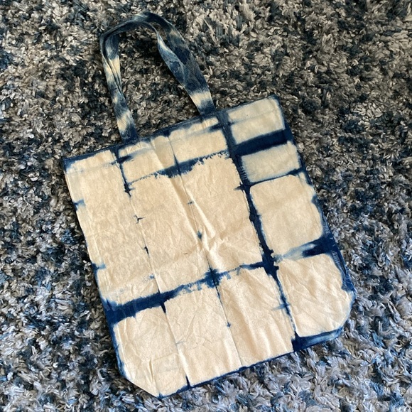 Patti Smith quote Shibori Dye tote bag- hand dyed & hand stitched ! 14”x15” - Picture 3 of 7